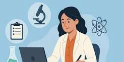 Clinical research and patient-care illustration